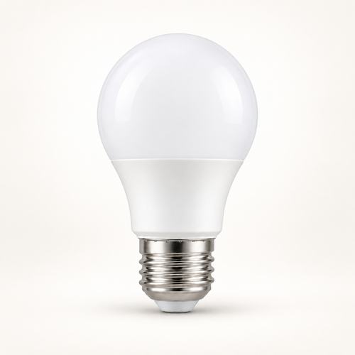 Calm Glow 5W LED bulb on a warm-white studio background